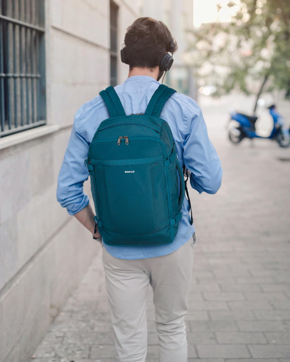 ECOHUB Travel Backpack for Men Women Carry on Backpack with USB Charging Hole Spirit Airlines Personal Item Bag Flight A