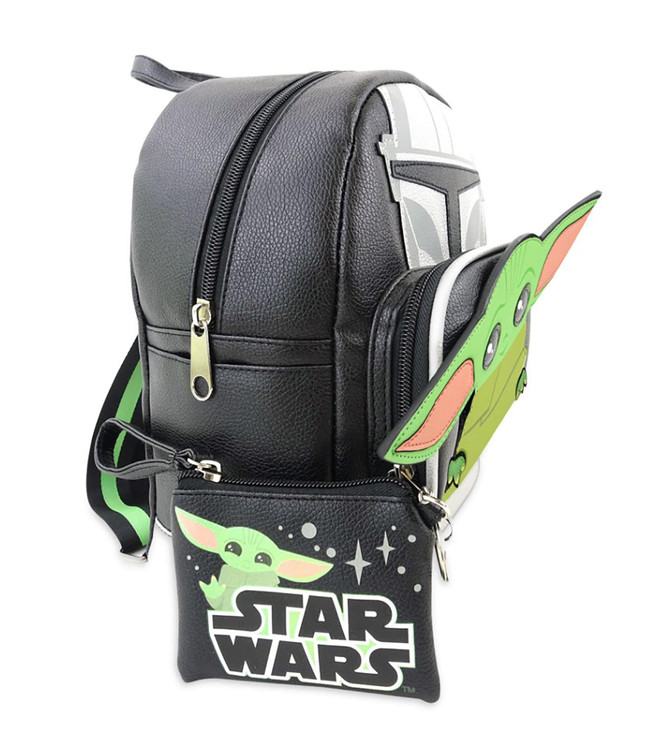 Star Wars The Child 10 Inch Pleather Backpack wCoin Purse
