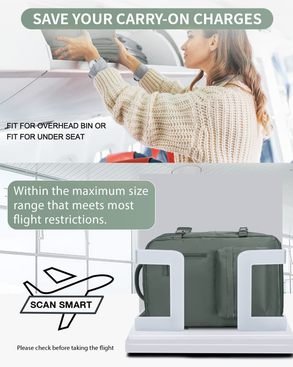 Large Travel Laptop Backpack Expandable Flight Approved Backpack Carry on Backpack for Women Waterproof 17inch Laptop Hi