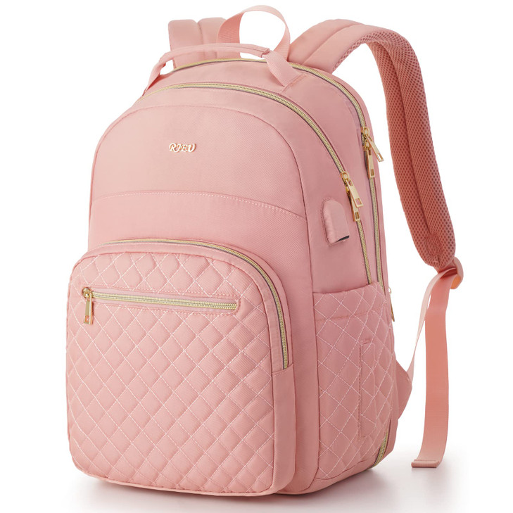 RJEU Girls School BackpackCute Backpack for Women with Laptop CompartmentTeen Bookbag for College Travel WorkMochilas Es