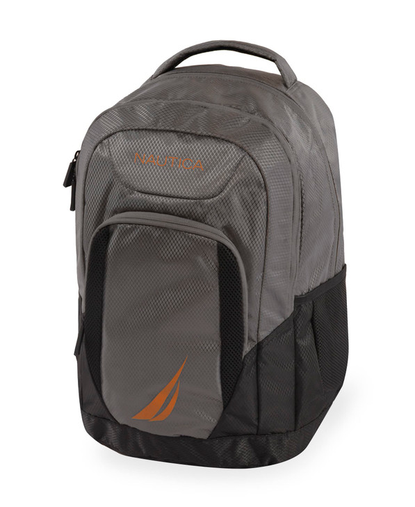 NAUTICA Sail Laptop Backpack GreyOrange One Size