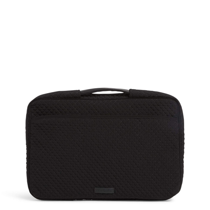 Vera Bradley Womens Microfiber Laptop Organizer True Black One Size