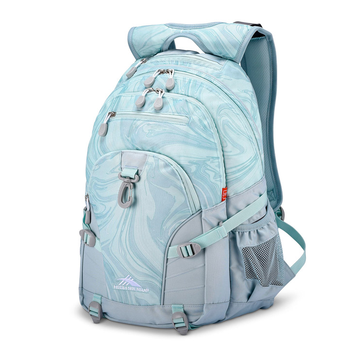 High Sierra LoopBackpack Travel or Work Bookbag with tabletsleeve Marble One Size