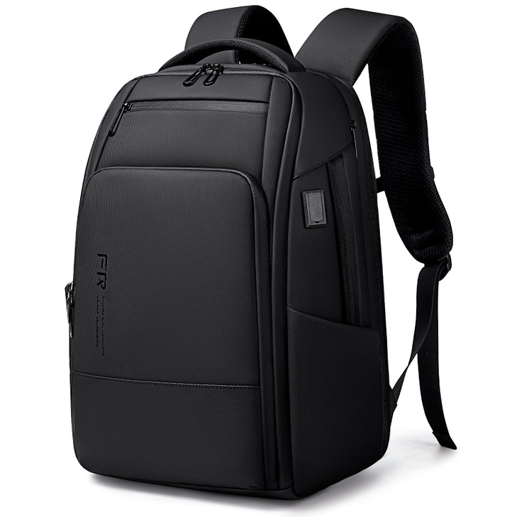 Fenreegeer 17 Inch Travel Laptop Backpack Water Resistant Expandable Mens Computer Backpack for Men Black Laptop Bag wit