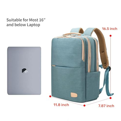 NOBLEMAN Travel Laptop Backpack Women Men Slim Durable Computer Work Carry on Backpack with Laptop Luggage Sleeve for Ai