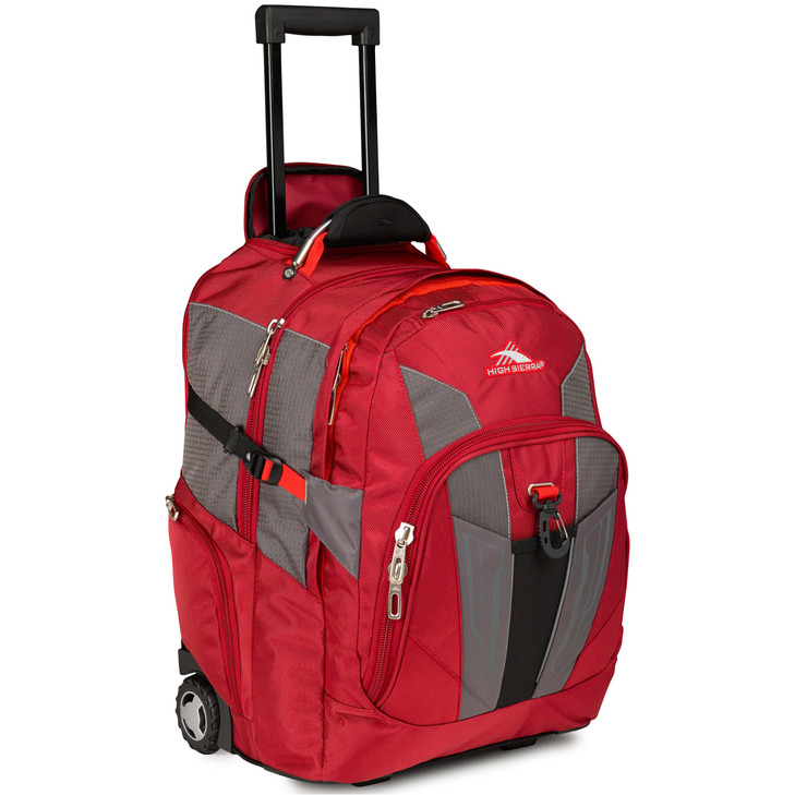 High Sierra XBT Business Rolling Backpack CarmineRed LineBlack One Size