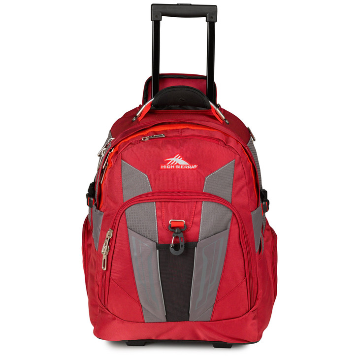 High Sierra XBT Business Rolling Backpack CarmineRed LineBlack One Size