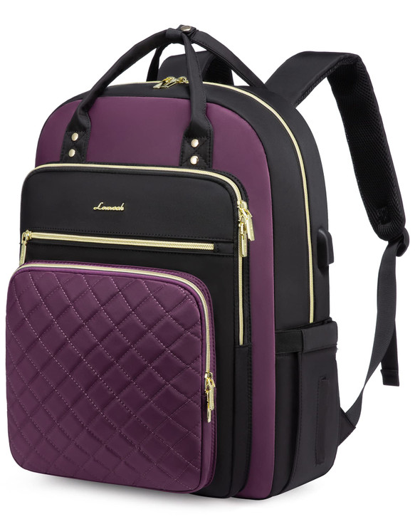 LOVEVOOK Laptop Backpack Purse for Women 156 Laptop Bag for Travel with USB Port Water Resistant Lightweight Daypacks fo
