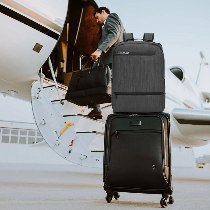 HEAD Waterproof Laptop Backpack for Men with Trolley Sleeve Business Laptop Backpacks Fits 173 inch Notebook Large Trave