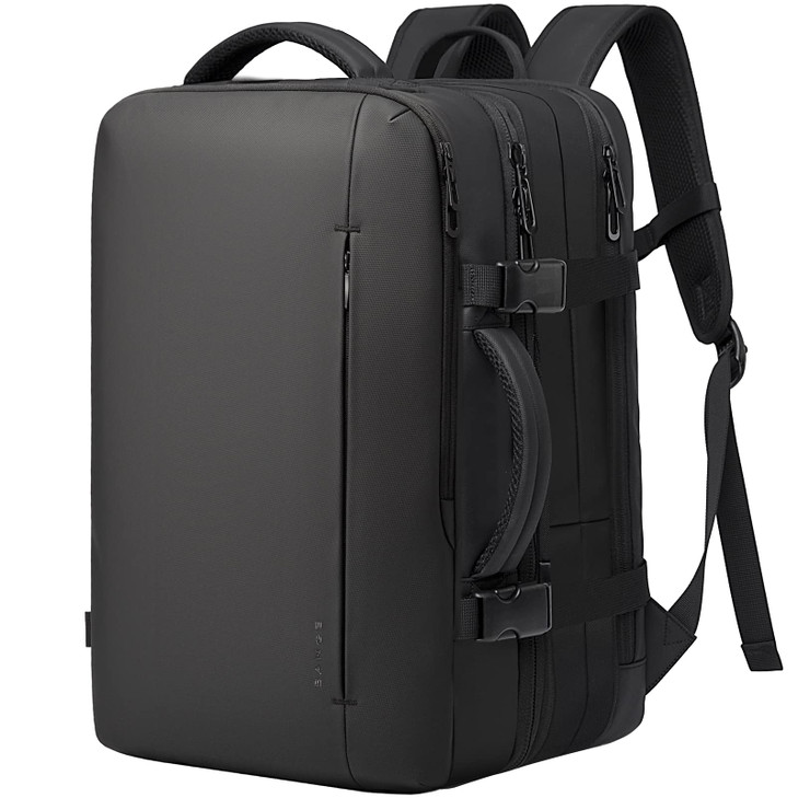 BANGE 45L Mens Expandable Travel Backpack Mens Laptop Backpack for 173Inch Laptop Carry On Backpack Fits Under Seat Airl