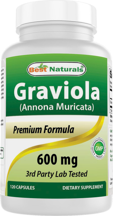 Best Naturals Graviola Capsules Annona Muricata, 600 mg, 120 Count online at globaldelivered