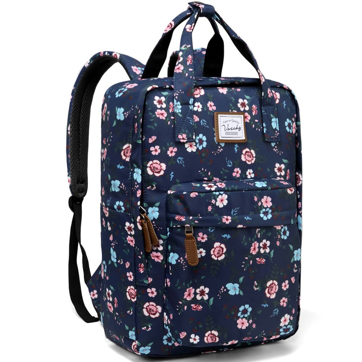VASCHY School Backpack for WomenTeen Girls Travel Backpack Water Resistant College High School Computer Bag Student Book