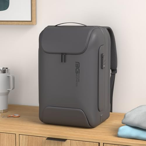 BANGE Mens AntiTheft BackpackWaterproof Fashion Travel BackpacksHigh Tech Backpack with USB30 Charging PortBusiness Lapt