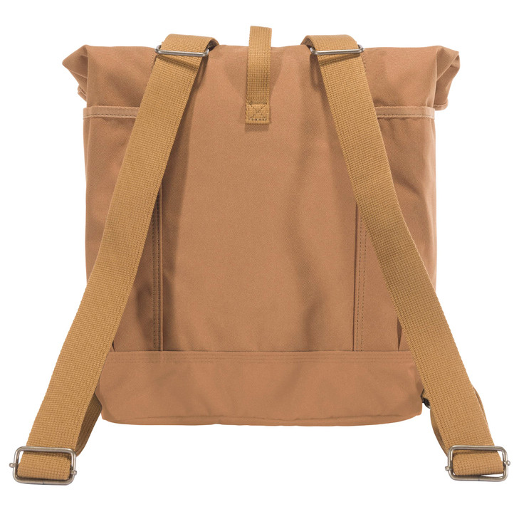 Carhartt Convertible Backpack Tote Durable Tote Bag with Adjustable Backpack Straps and Laptop Sleeve Carhartt Brown