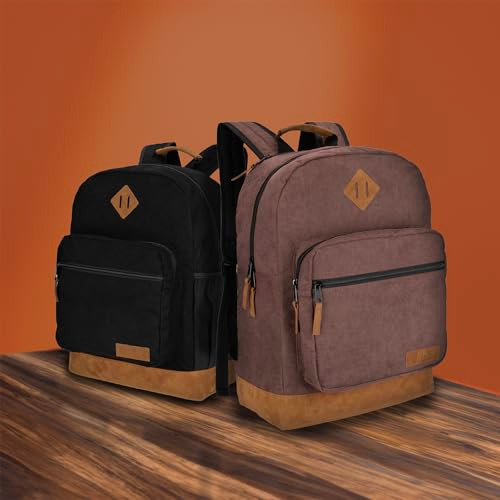 Wrangler Yellowstone Sturdy Backpack for Travel Classic Logo Water Resistant Casual Daypack for Travel with Padded Lapto