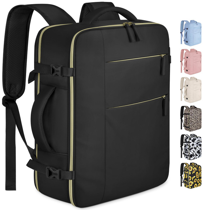 Capolo Travel Backpack for Women Men Waterproof Laptop Backpack Airlines Approved Personal Item Backpack Bag Computer Bo
