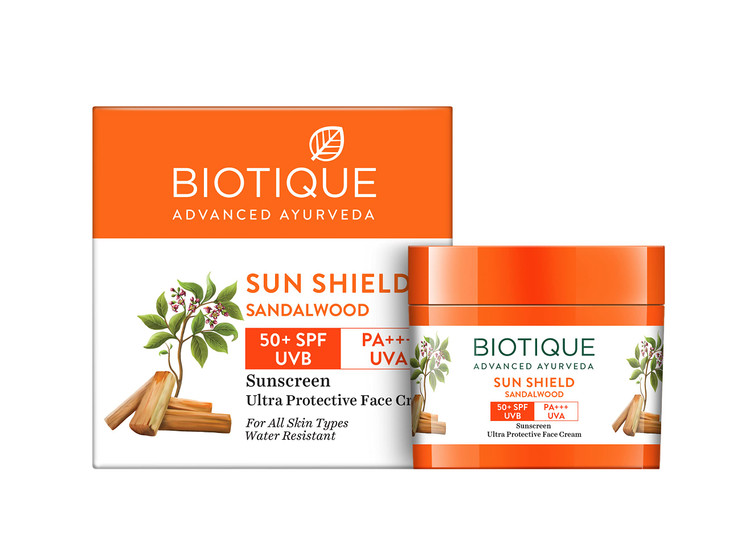 Biotique Sandalwood Face and Body Suncream 50 Gm online at globaldelivered