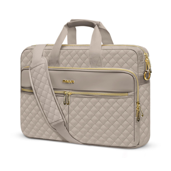 MOSISO 15156 inch Laptop Bag Briefcase for WomenMen 16 inch Square Quilted Computer Messenger Bag Office Travel Business