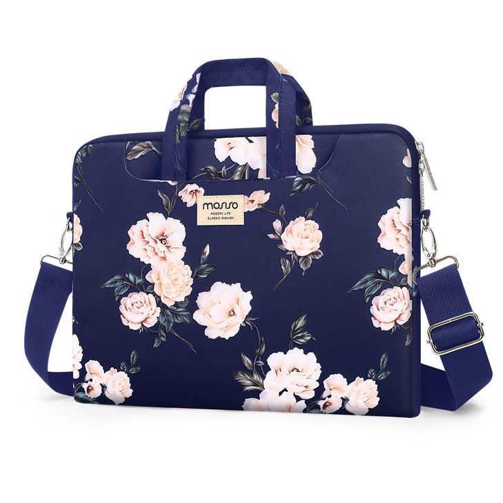 MOSISO Laptop Shoulder Bag Compatible with MacBook Air 15 inch M3 M2Pro 16 M4 M3 M2 M1 2025201915156 inch Notebook Camel
