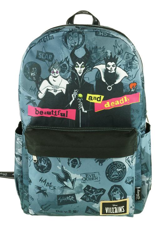 KBNL Classic Disney Villains Backpack with Laptop Compartment for School Travel and Work Villains Multicolor Large