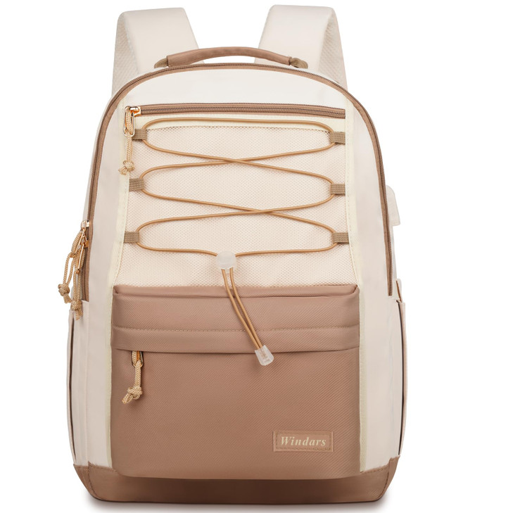 WINDARS School Backpack for Teens Girls Aesthetic College Backpack Large Bookbag for Women Students Fashion 156 Inch Lap
