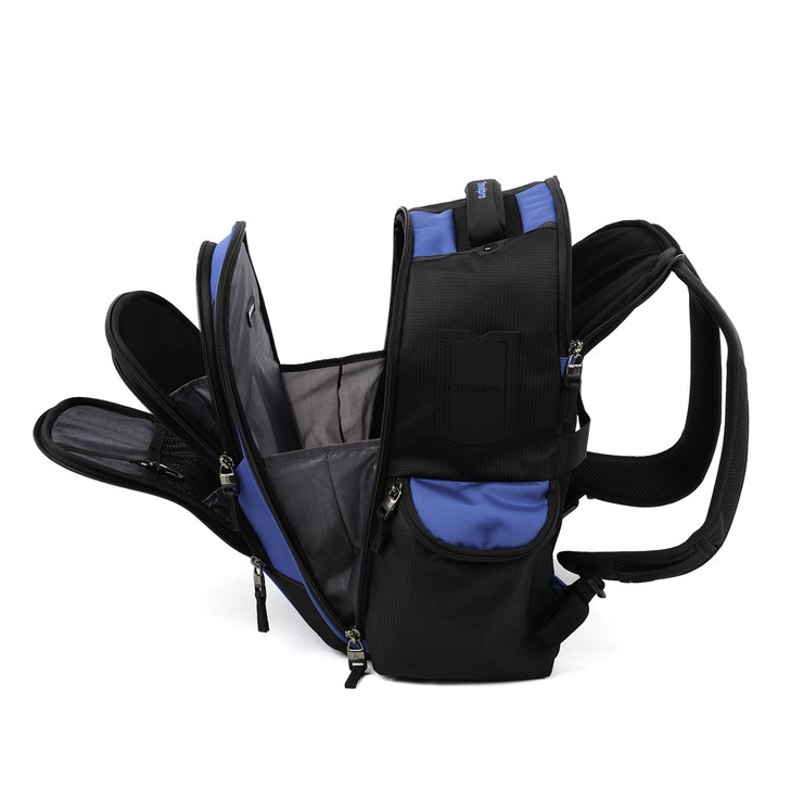 Travelpro Bold Lightweight Rugged Backpack Fits up to 156 inch laptop and tablet sleeve BlueBlack