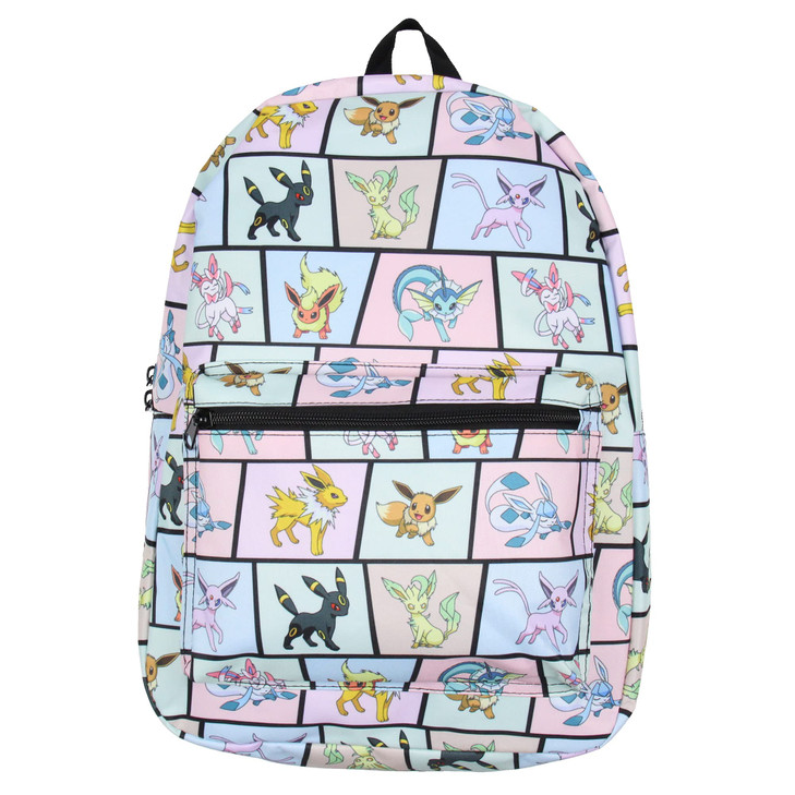 Bioworld Pokemon Backpack Eevee Evolutions Laptop School Travel Backpack Bag 17