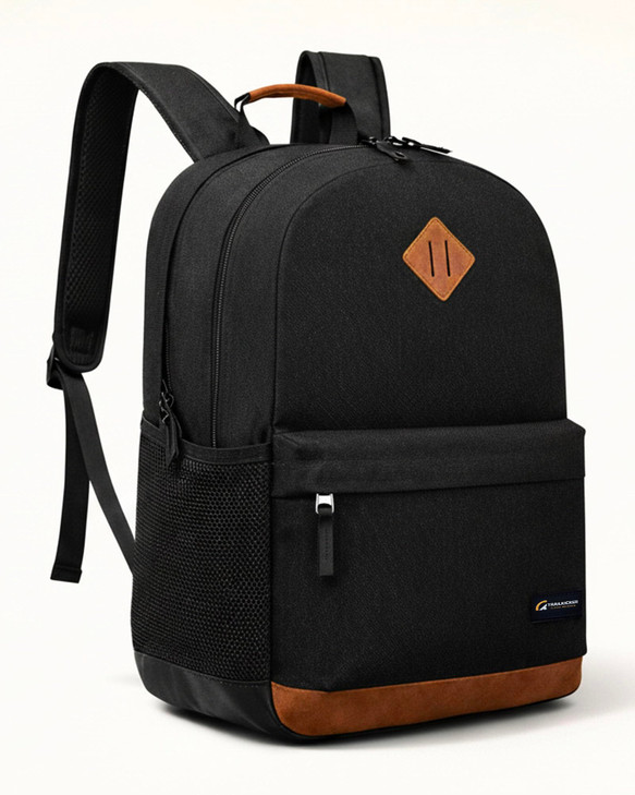 TRAILKICKER Classic Laptop Backpack with Padded 17 inch Laptop Sleeve Multi Pocket Backpack Casual Daypack Backpacks Bla