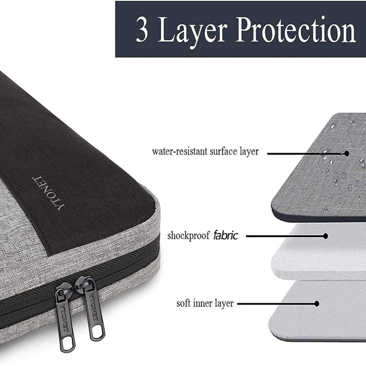 Ytonet Laptop Case 156 inch TSA Laptop Sleeve Computer Bag Water Resistant Computer Case Carrying Cover Compatible for L
