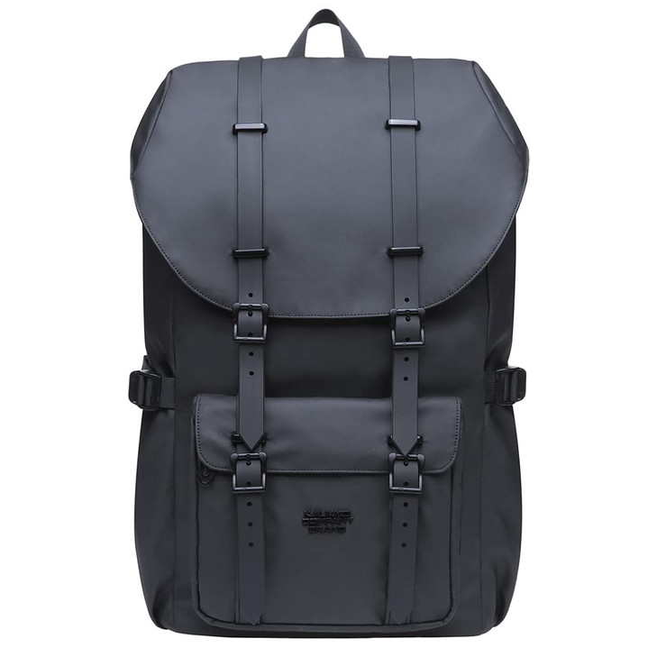 KAUKKO Laptop Outdoor Backpack Traveling Daypack Hiking Rucksack Large Capacity Bag Fits 15658Black