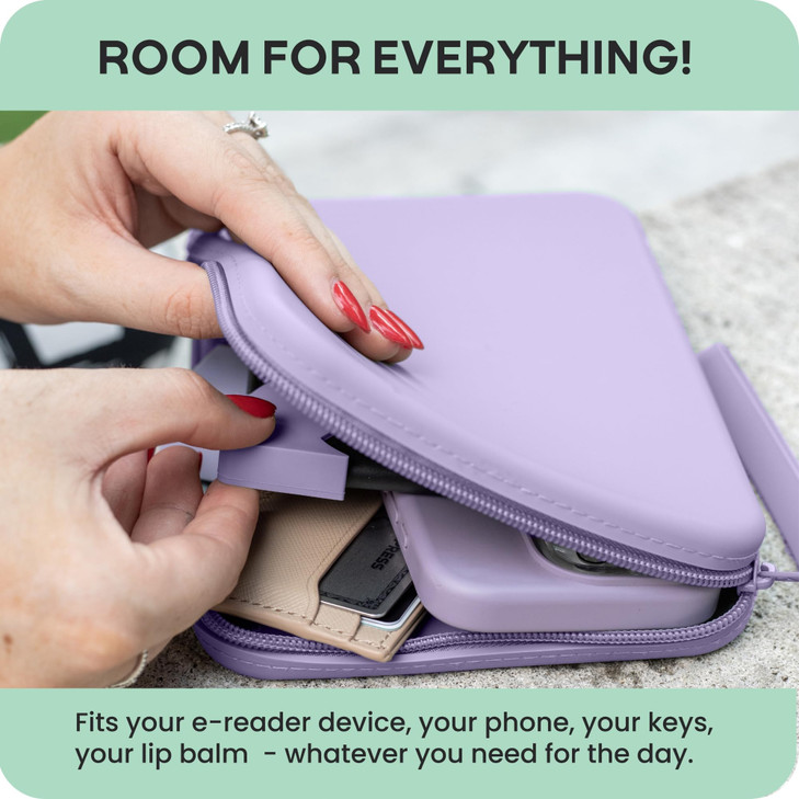 Strapsicle Silicone Clutch for Kindle EReaders MultiPurpose Bag for Phone Wallet Keys Fits 687 Paperwhite 2024 6 Kindles