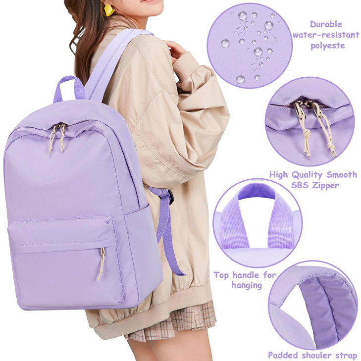 Bluboon Teens Backpack Set Girls School Backpack Lunch Box Pencil Bags Student Bookbags 3 in 1