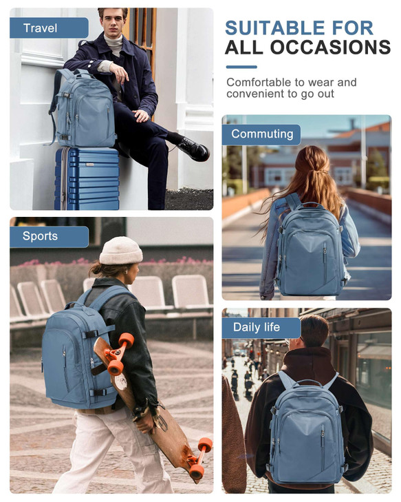 BJLFS Travel Backpack for Women Men Carry on Backpack Flight Approved Item BagCasual Daypacks Cabin BagageHiking Backpac