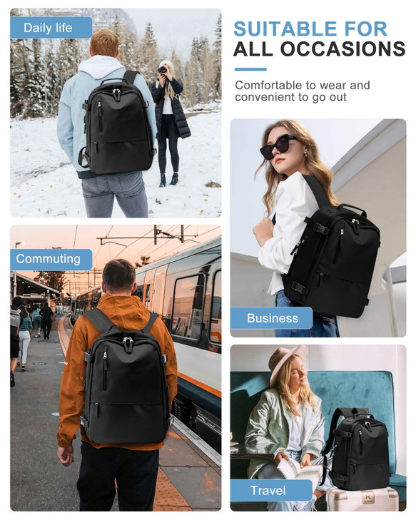 Travel Backpack for Women Men Carry on Backpack Flight Approved Item BagCasual Daypacks Cabin BagageHiking Backpack Ligh