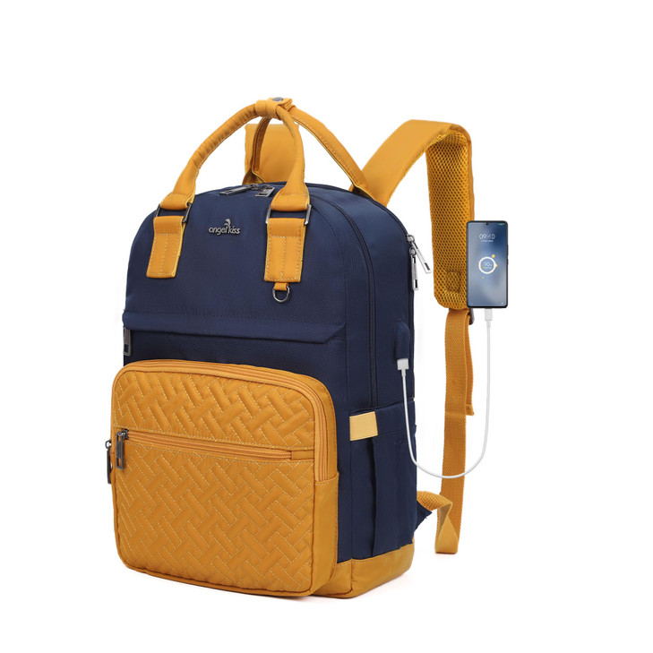Angel Kiss Backpack Purse for Women Large Travel Backpack with USB Port AntiTheft Design WaterResistant Daypack for Casu