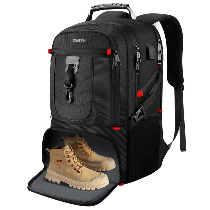 YAMTION Boys School Backpack with Shoe CompartmentGym Backpack with 173in Laptop Compartment for Men WomenTeens Bookbag