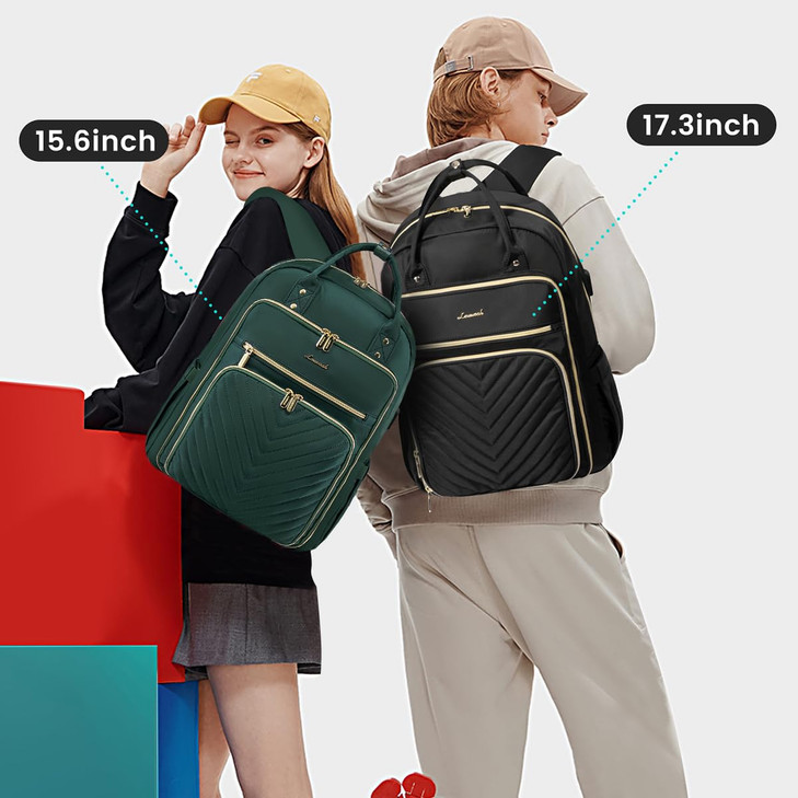 LOVEVOOK 156 Inch Laptop Backpack for WomenFashion Work Travel BackpackWaterproof Day Pack Purse for Teacher Nurse Dark