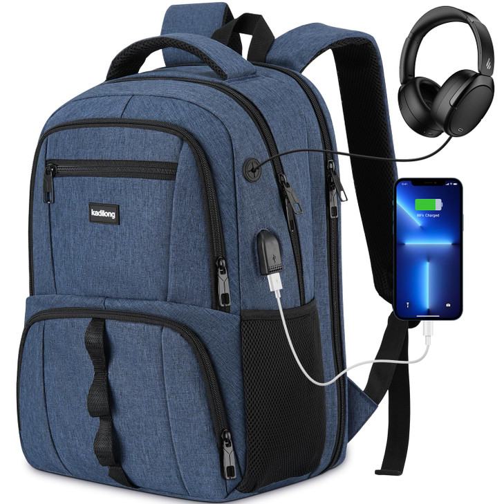 kadilong 173 Inch Laptop Backpack for MenAnti Theft School Bookbag Sturdy for Boys Teenager Student High School CollegeC