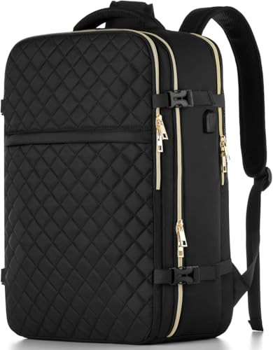 MOMUVO Large Travel Backpack Women Flight Approved Carry On Backpack Water Resistant AntiTheft Casual Daypack School Bag