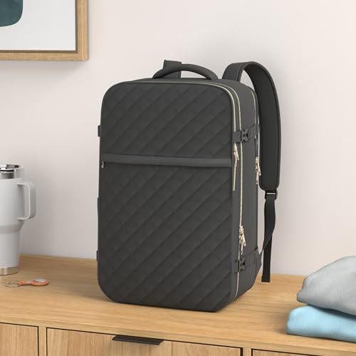 MOMUVO Large Travel Backpack Women Flight Approved Carry On Backpack Water Resistant AntiTheft Casual Daypack School Bag