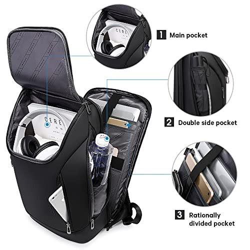 BANGE Business Smart Backpack Waterproof fit 156 Inch Laptop Backpack with USB Charging PortTravel Durable Backpack