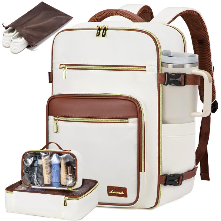 LOVEVOOK Travel Backpack For Women40L Carry On Backpack Flight ApprovedTSA Personal Item Travel Bag Fits 17 Inch LaptopB