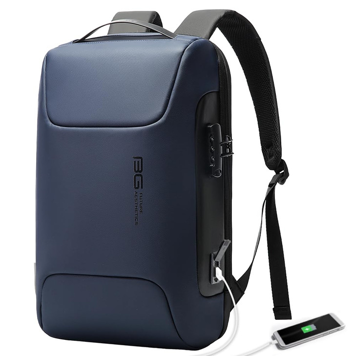 BANGE Anti Theft Backpack with LockBusiness Backpack with USB Charging Port Office Laptop Fit for 156 INCH Laptop