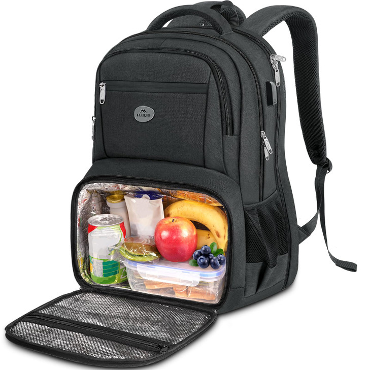 MATEIN 17 Inch Laptop Backpack TSA Large Travel Backpack with Lunch Box AntiTheft Work Business Carry On with USB Port W