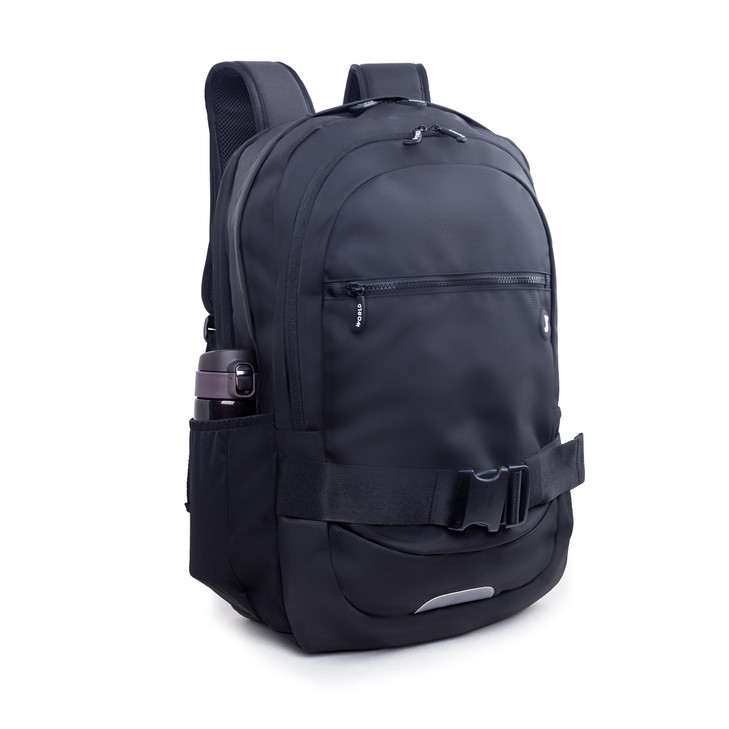 J World New York Allan Backpack for Teens and Adults Student Laptop Bookbag Black One Size