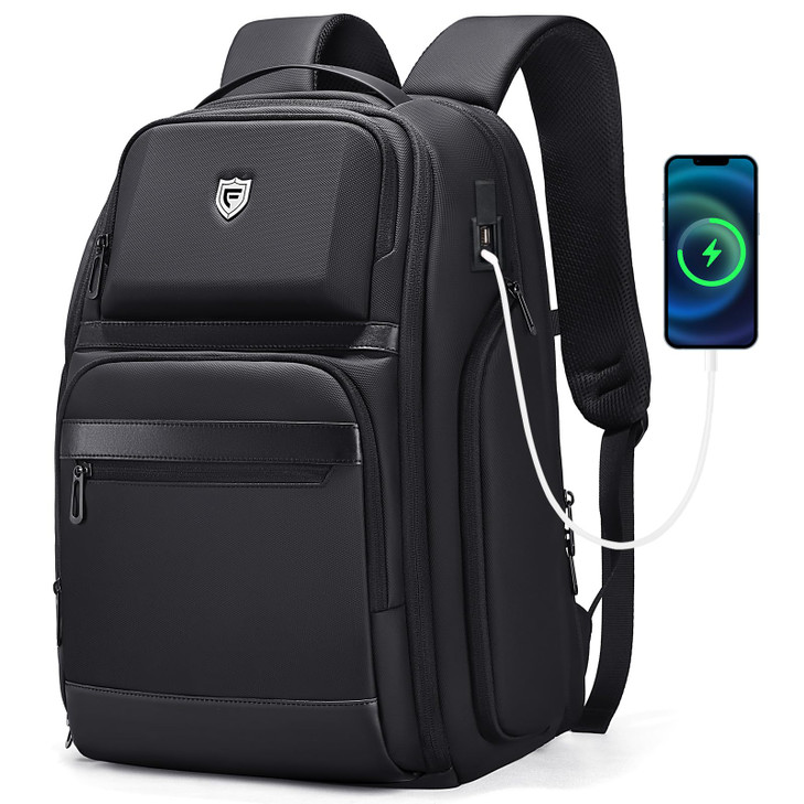 Fenreegeer Travel Laptop Backpack for Men Expandable Water Resistant 156 Inch Computer Backpack with USB Port Mens Hards