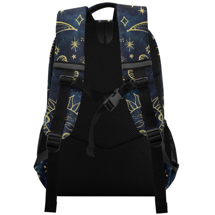ALAZA Sun Moon Boho Cosmos Astrology Backpack Purse for Women Men Personalized Laptop Notebook Tablet School Bag Stylish
