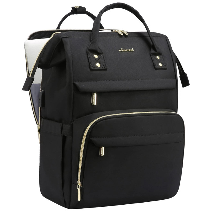 LOVEVOOK Laptop Backpack for Women Travel with Compartment Water Resistant Teacher Nurse Backpack Antitheft Back Pack Ch