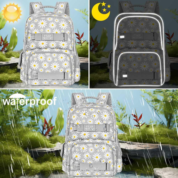 gxtvo 3PCS Bookbag for Girls Water Resistant Bookbag With Lunch Box 17 Inch School bag Set for College Teenagers Senior