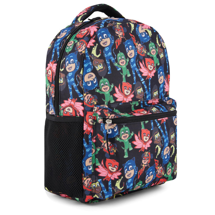 PJ Masks Heroes Unite Backpack Featuring Catboy Owlette Gekko and PJ Robot Ready to Tackle Adventures Backpack Bag